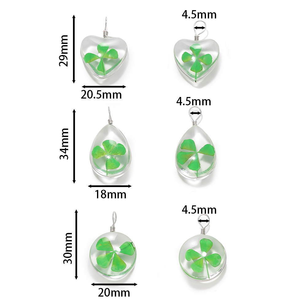 5pcs Green Lucky Four Leaf Clo - Red Clover Flower recension och pris