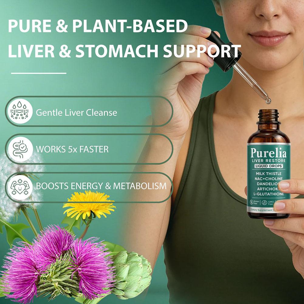 60ml Purelia Liver Restore Liq - Herbal Wellness Formula recension och pris