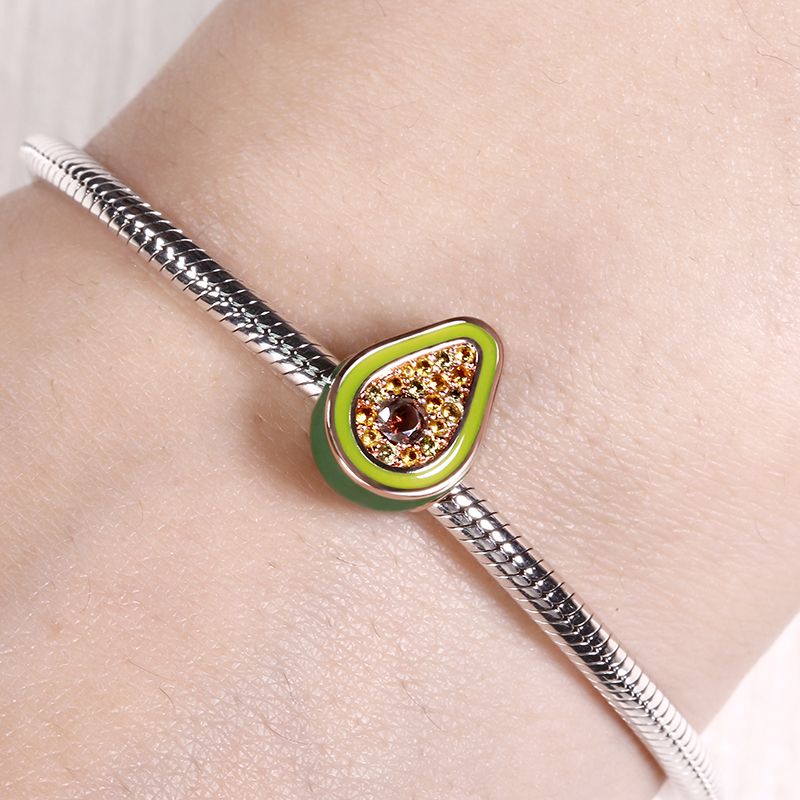 925 Sterling Silver Green Seri - Red Clover Flower recension och pris