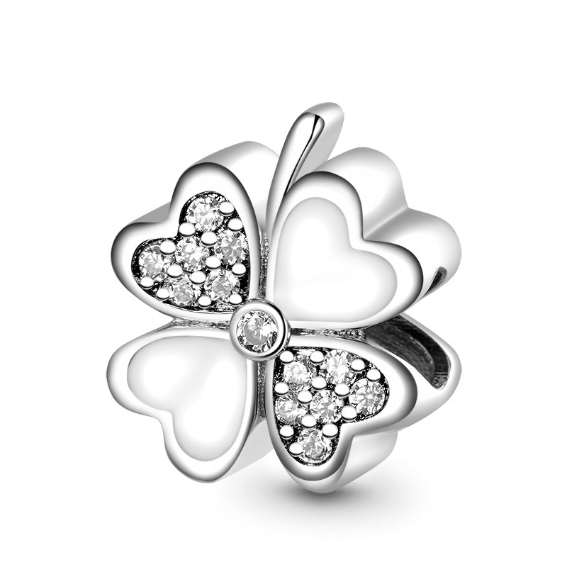 Hot sales 925 Silver Sparkling - Red Clover Flower recension och pris