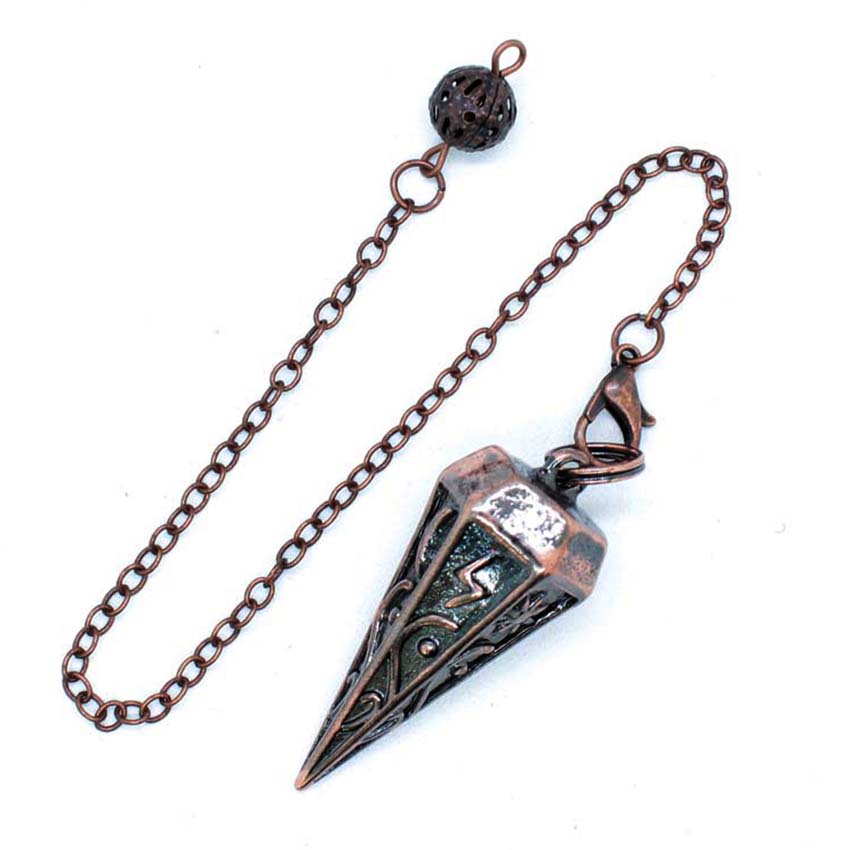 Copper Metal Rune Pendulum For - Healing Wellness recension och pris