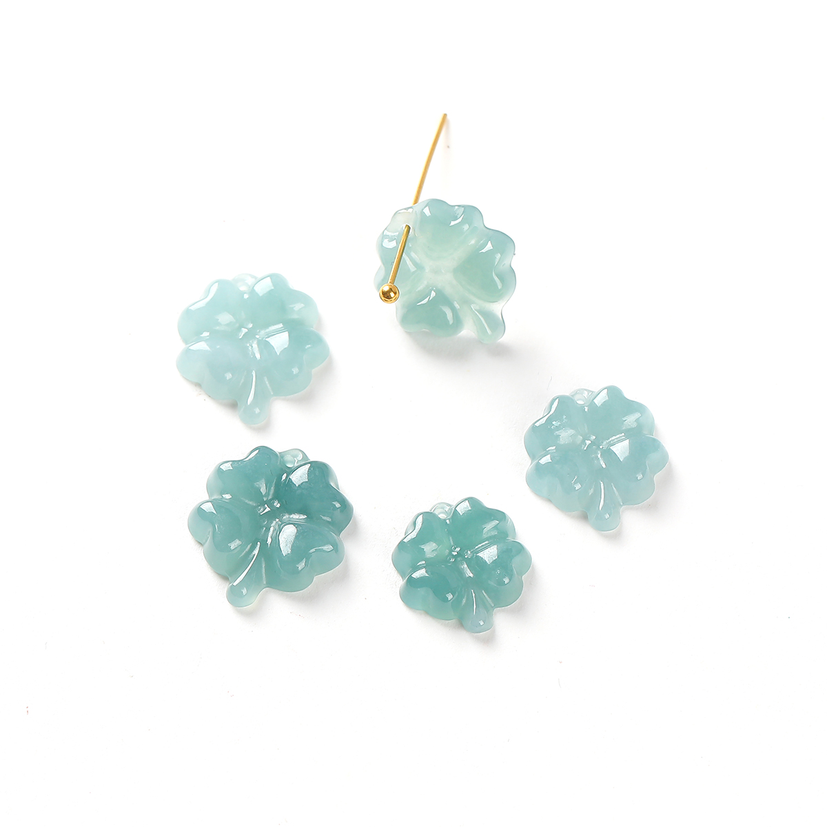 1 Pc Natural Stone Guatemala J - Red Clover Flower recension och pris