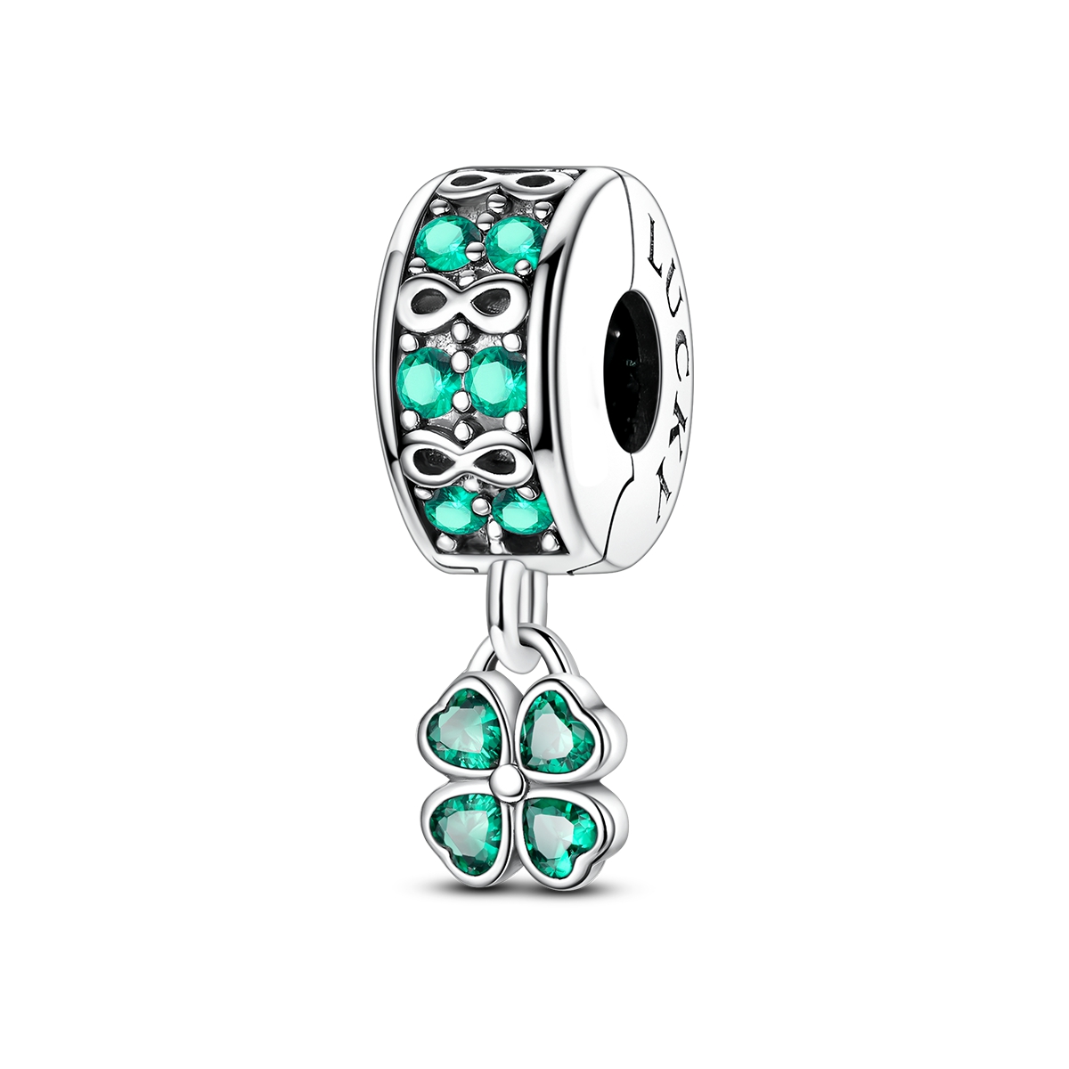 925 Sterling Silver Infinity L - Red Clover Flower recension och pris