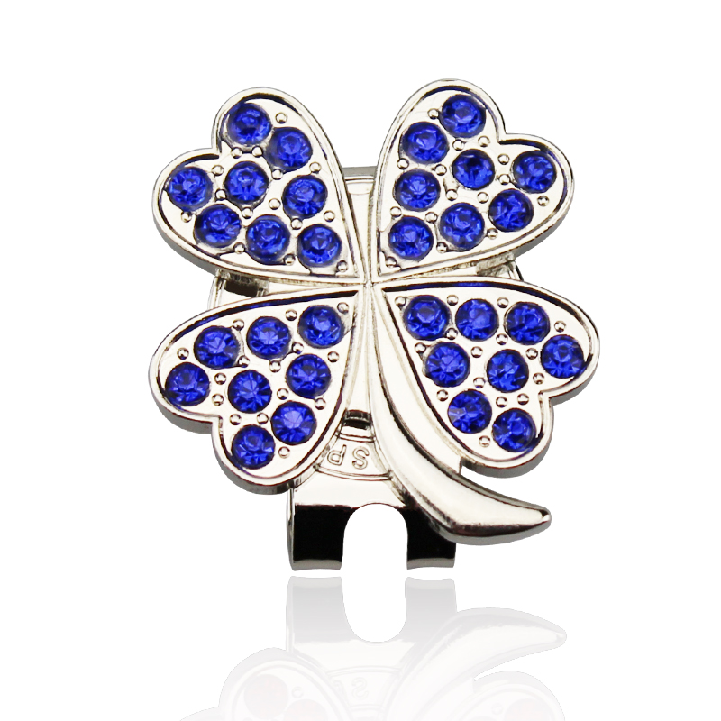 Golf Ball Marker with Diamond  - Red Clover Flower recension och pris