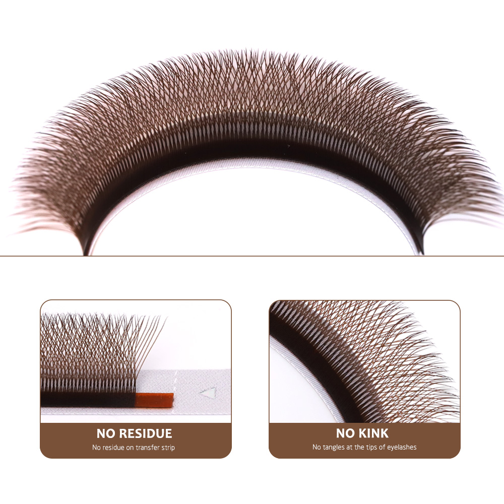 AGUUD Brown 4D W Shaped Eyelas - Red Clover Flower recension och pris
