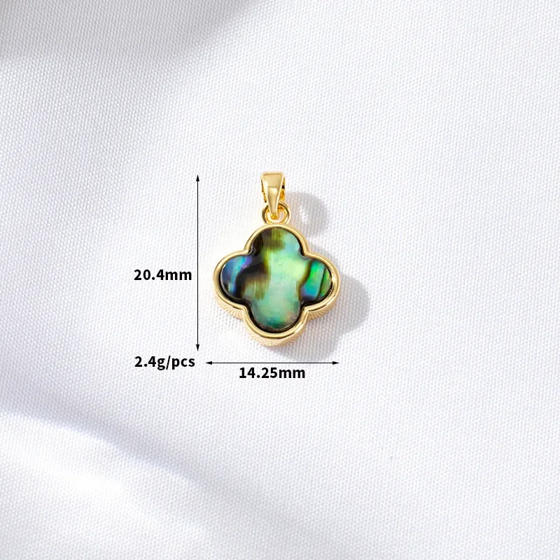 5pcs/lot Anti-rust Gold Plated - Red Clover Flower recension och pris