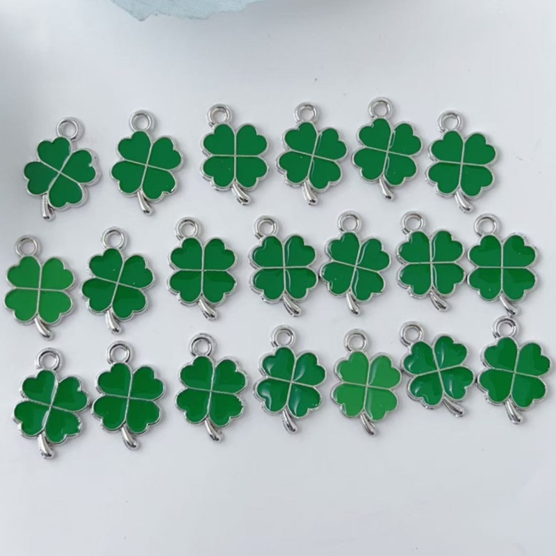 20Pcs Green Four Leaf Clover A - Red Clover Flower recension och pris