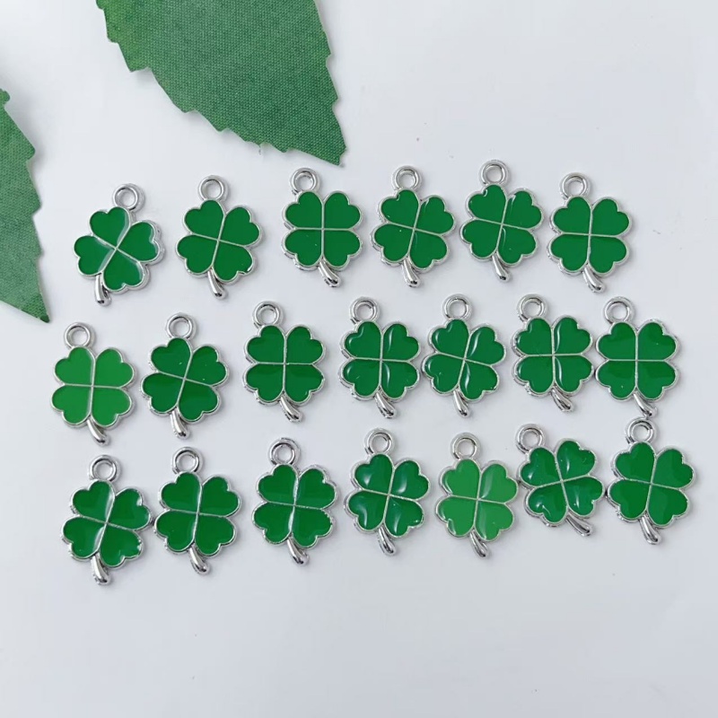 20Pcs Green Four Leaf Clover A - Red Clover Flower recension och pris