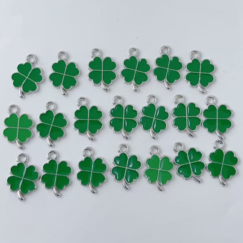 20Pcs Green Four Leaf Clover A - Red Clover Flower recension och pris